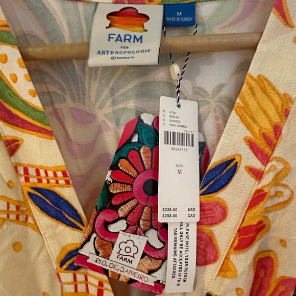 NWT Farm Rio Wrap Midi Dress - Picture 5 of 10